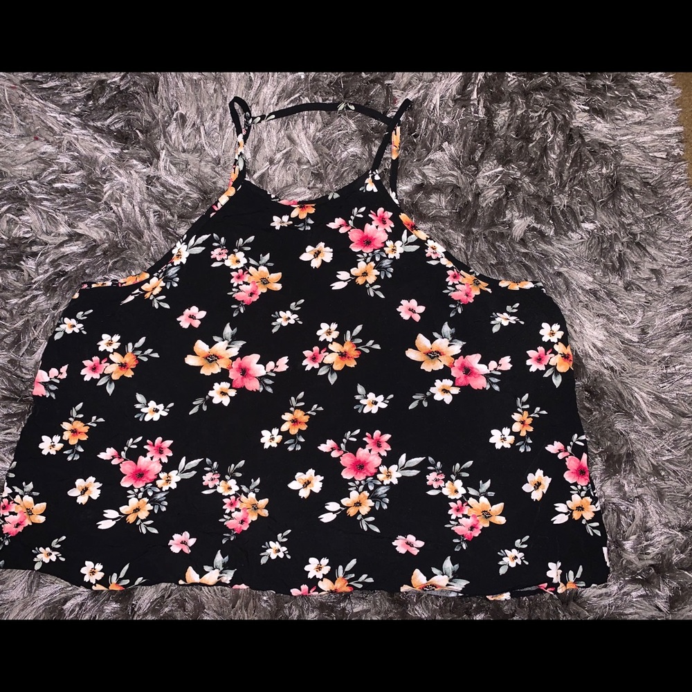 Floral satin cami